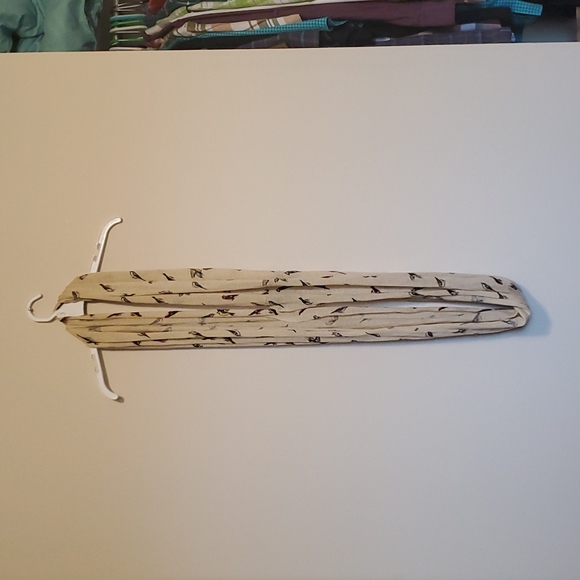 not sure Accessories - Tan/ cream color bird pink infinity scarf